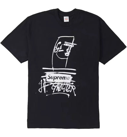 Supreme Jean Paul Gaultier Tee Black - authentic Supreme product