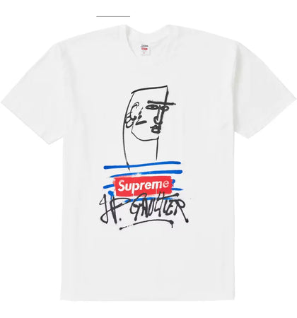 Supreme Jean Paul Gaultier Tee White - authentic Supreme product