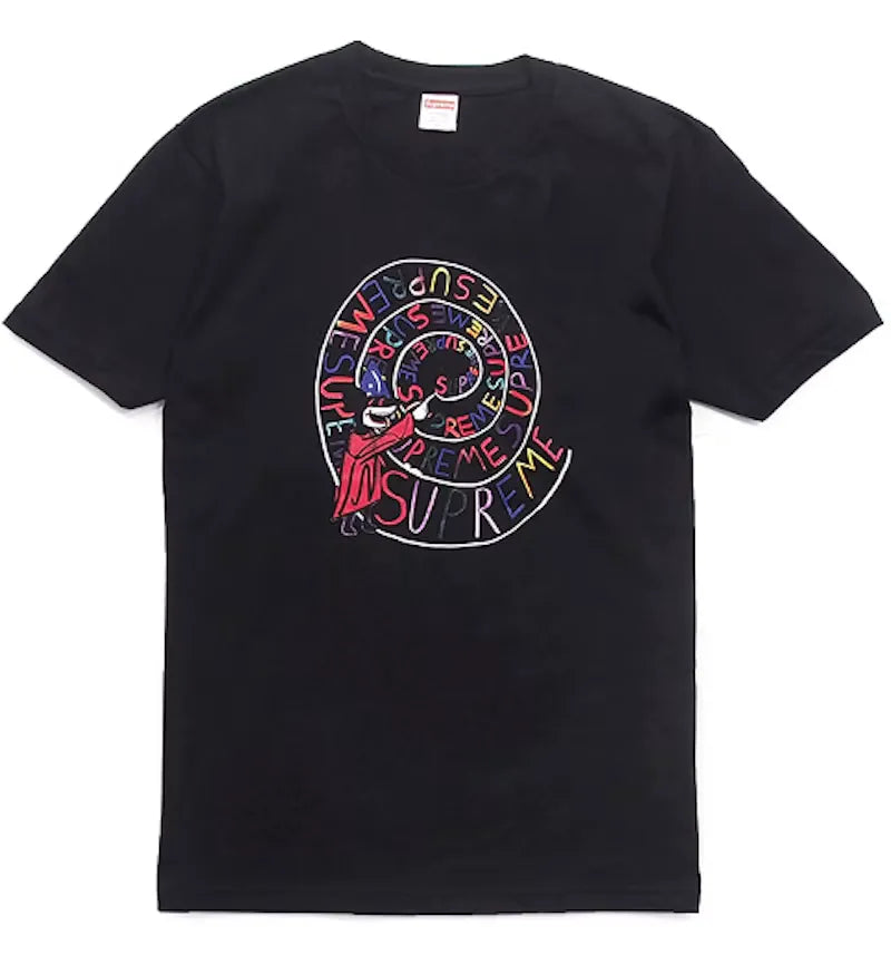 Supreme Joe Roberts Swirl Tee Black - vue 360