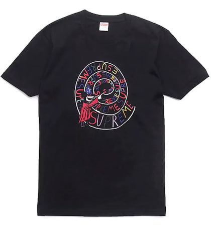 Supreme Joe Roberts Swirl Tee Black - authentic Supreme product