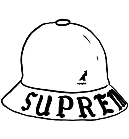 Supreme Kangol Bermuda Casual Hat White - authentic Supreme product