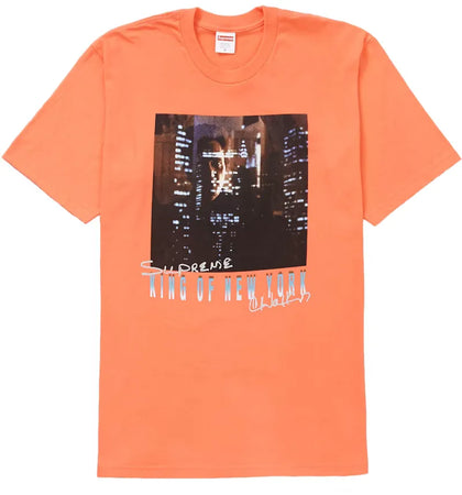 Supreme King of New York Tee Neon Orange - authentic Supreme product