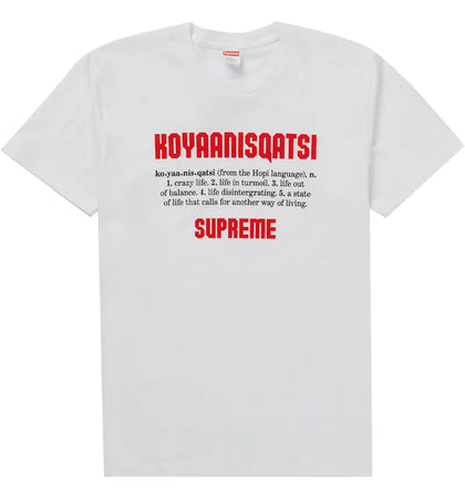 Supreme Koyaanisqatsi Tee White - authentic Supreme product