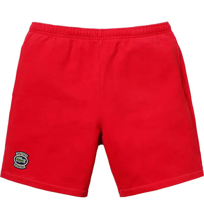 Supreme LACOSTE Sweatshort Red - authentic Supreme product