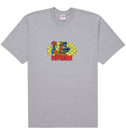 Supreme Leash Tee Heather Grey - authentic Supreme product