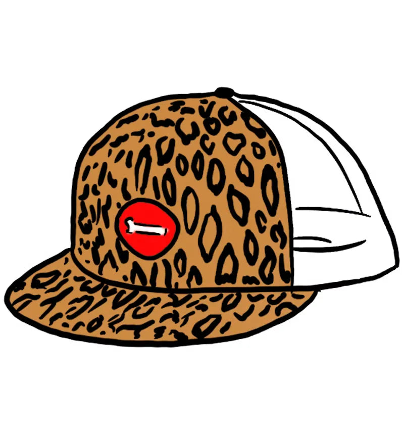 Supreme Leopard Mesh Back 5-Panel White - vue 360