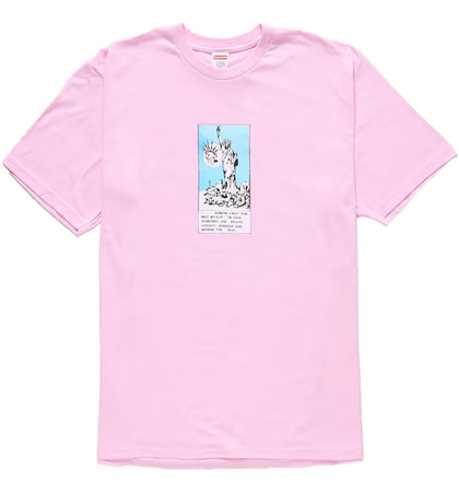 Supreme Liberty Tee Light Pink - authentic Supreme product