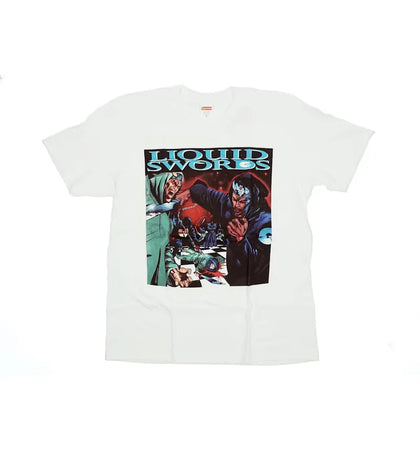 Supreme Liquid Swords Tee White - authentic Supreme product