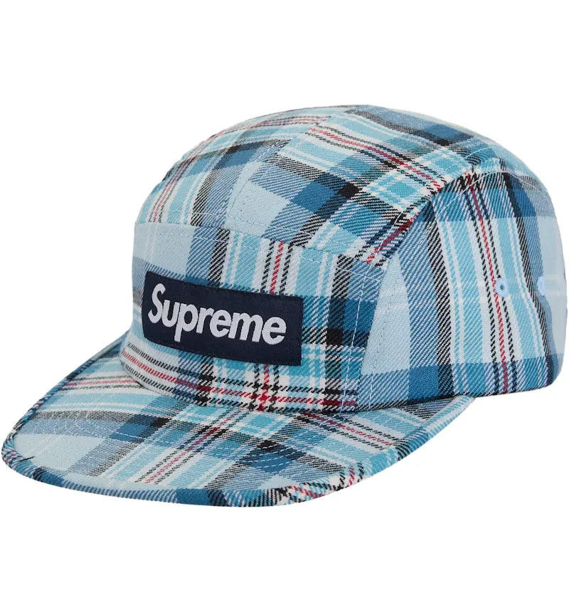 Supreme Lochcarron Camp Cap (FW25) Light Blue - vue 360
