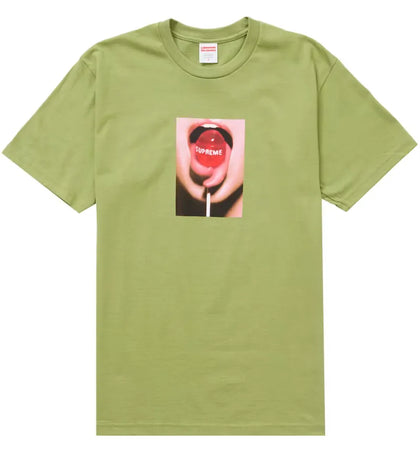 Supreme Lollipop Tee Moss - authentic Supreme product