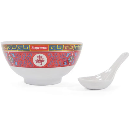 Supreme Longevity Soup Set (Bowl and Spoon) White - authentic Supreme product