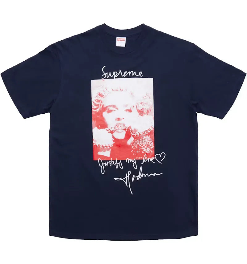 Supreme Madonna Tee Navy - vue 360