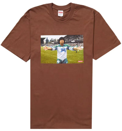 Supreme Maradona Tee Brown - authentic Supreme product