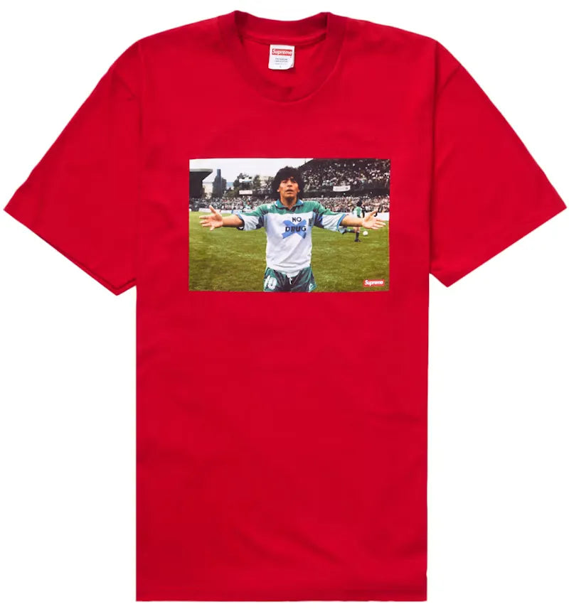 Supreme Maradona Tee Red - vue 360