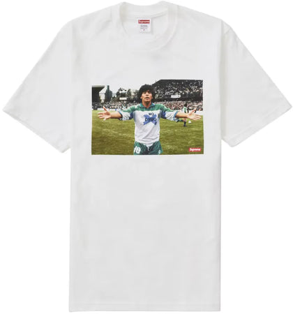 Supreme Maradona Tee White - authentic Supreme product
