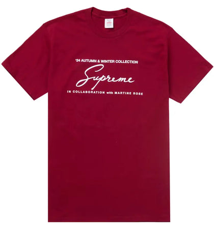Supreme Martine Rose Tee Cardinal - authentic Supreme product