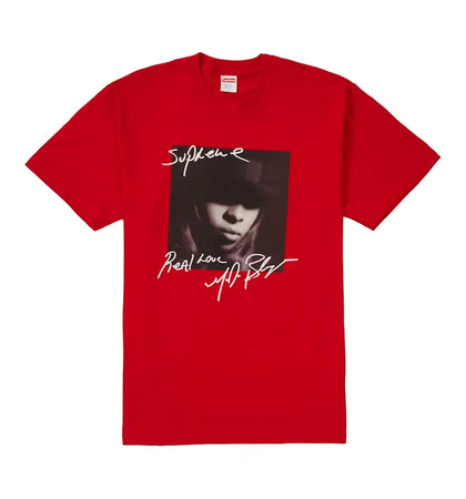 Supreme Mary J. Blige Tee Red - authentic Supreme product