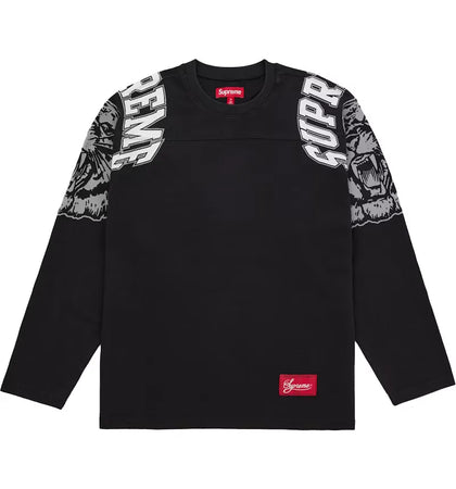 Supreme Mascot L/S Football Top Black - authentic Supreme product