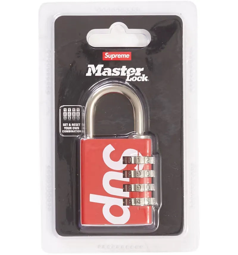 Supreme Masterlock Numeric Lock Red - vue 360