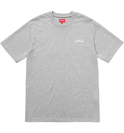 Supreme Mesh Arc Logo Tee Heather Grey - authentic Supreme product