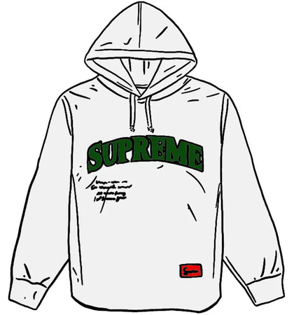 Supreme Mesh Hooded L/S Baseball Jersey White - authentic Supreme apparel