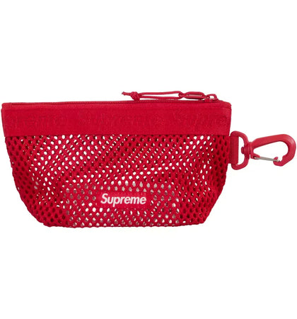 Supreme Mesh Mini Pouch Red - authentic Supreme product