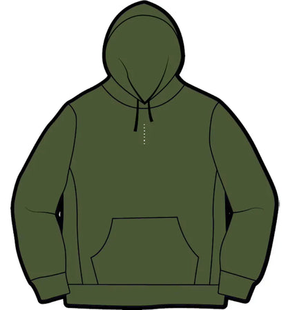 Supreme Micro Logo Hooded Sweatshirt Green - authentic Supreme apparel