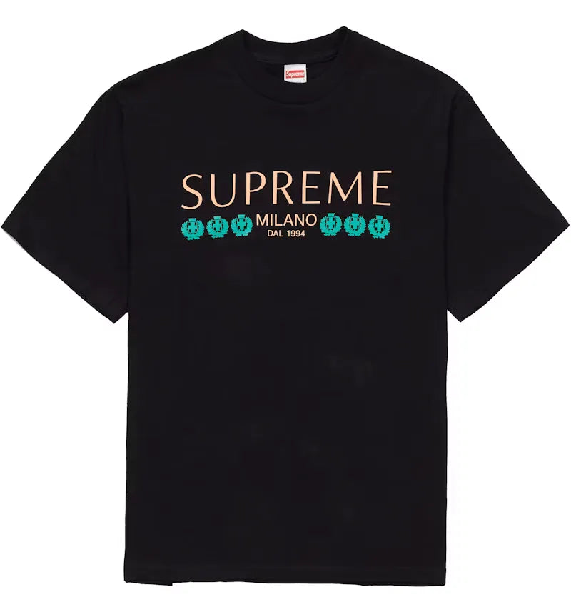 Supreme Milano Tee Black - vue 360