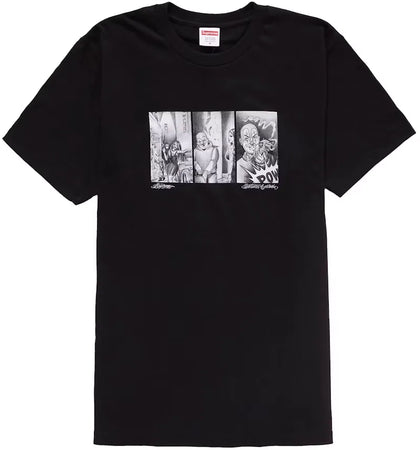 Supreme Mister Cartoon Pow Tee Black - authentic Supreme product