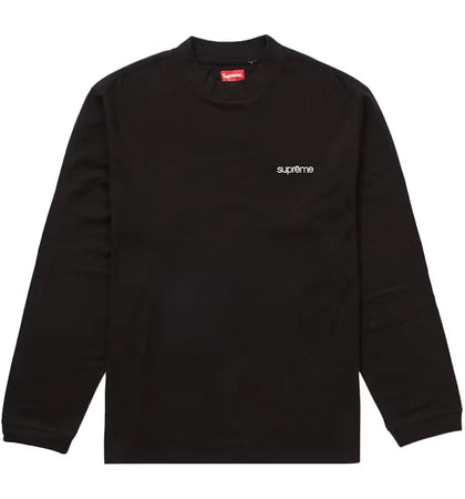 Supreme Mock Neck L/S Top Black - authentic Supreme product