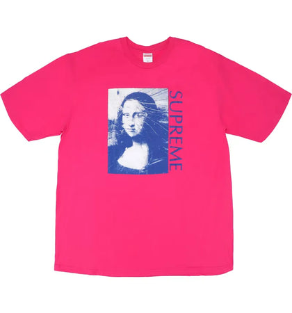 Supreme Mona Lisa Tee Hot Pink - authentic Supreme product