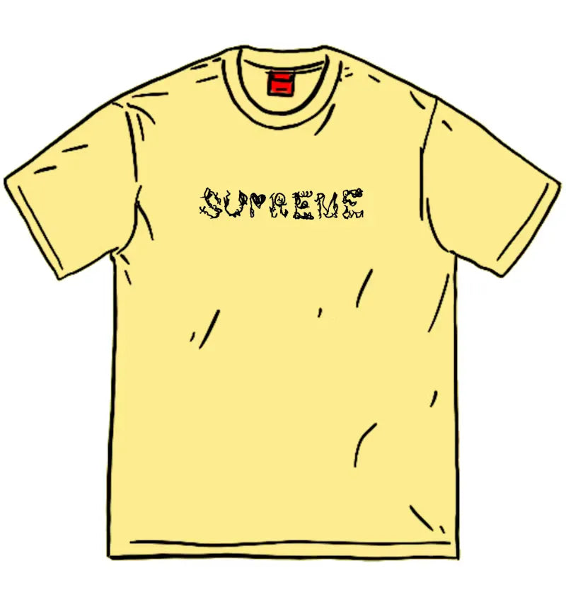 Supreme Morph Tee Pale Yellow - vue 360