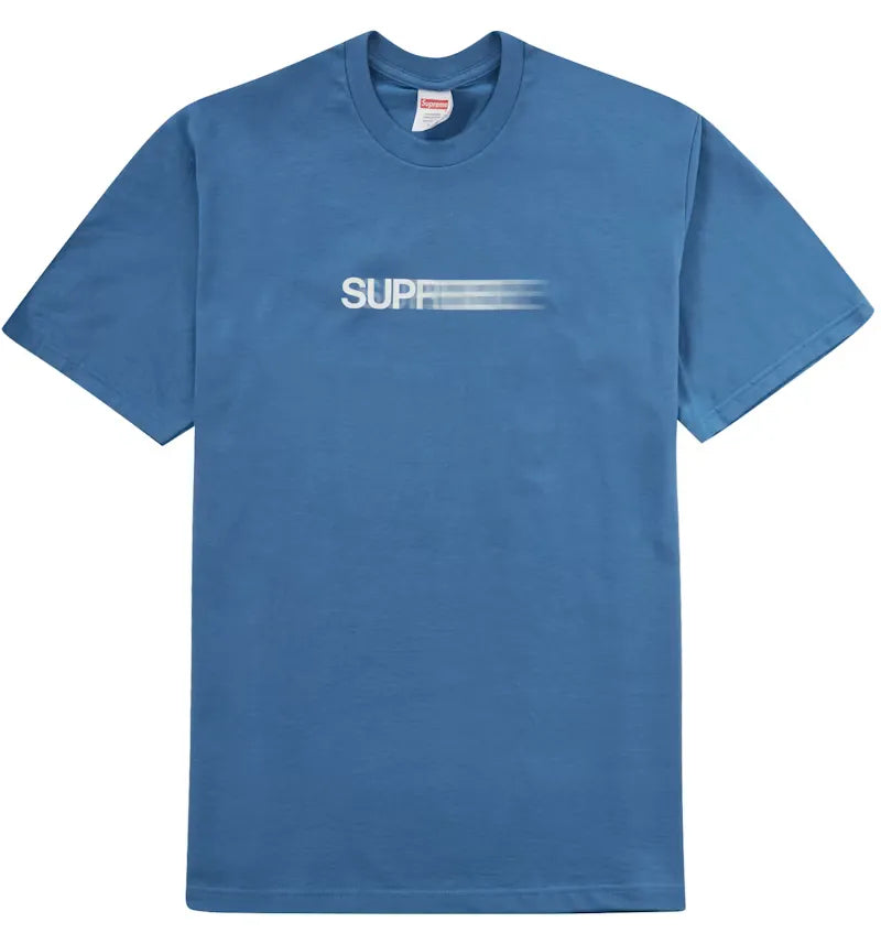 Supreme Motion Logo Tee (SS23) Faded Blue - vue 360