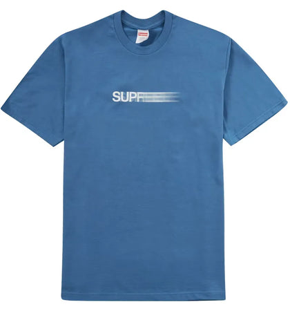 Supreme Motion Logo Tee (SS23) Faded Blue - authentic Supreme product