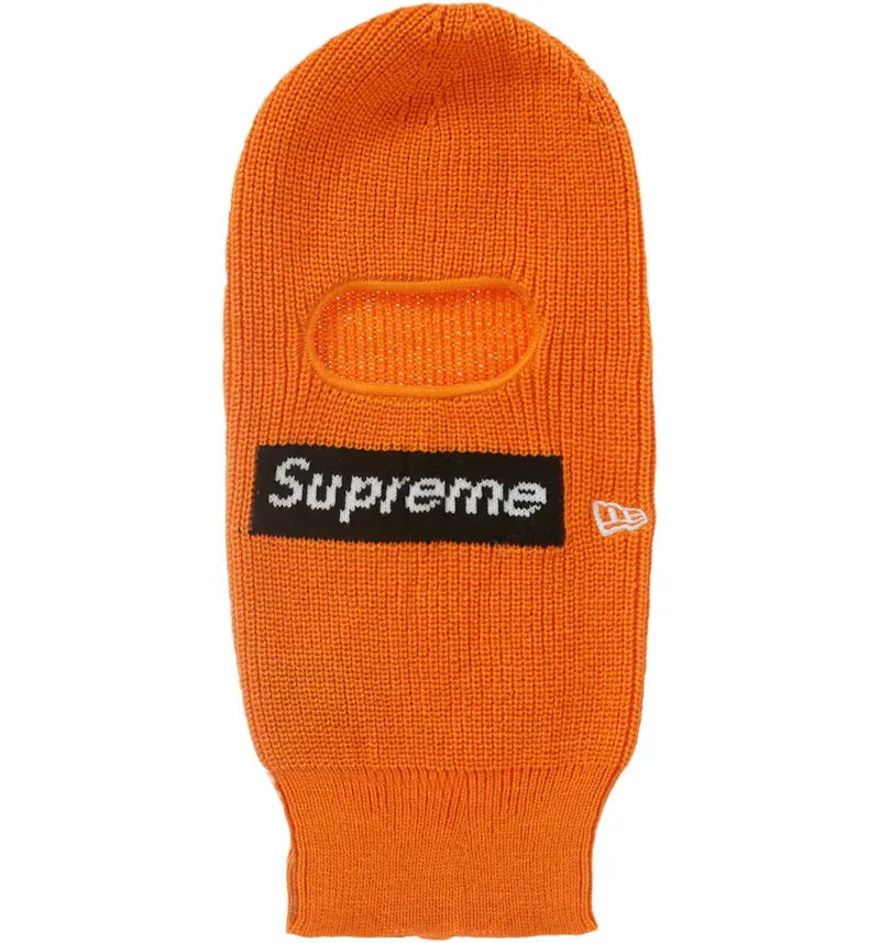 Supreme New Era Box Logo Balaclava (FW22) Orange - vue 360