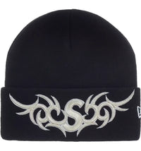 Supreme New Era Tribal S Logo Beanie Black