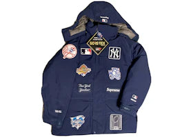 Supreme New York Yankees GORE-TEX 700-Fill Down Jacket Navy - authentic Supreme apparel