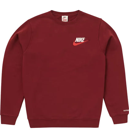 Supreme Nike Crewneck Burgundy - authentic Supreme product