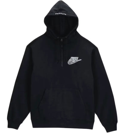 Supreme Nike Half Zip Hooded Sweatshirt Black - authentic Supreme apparel
