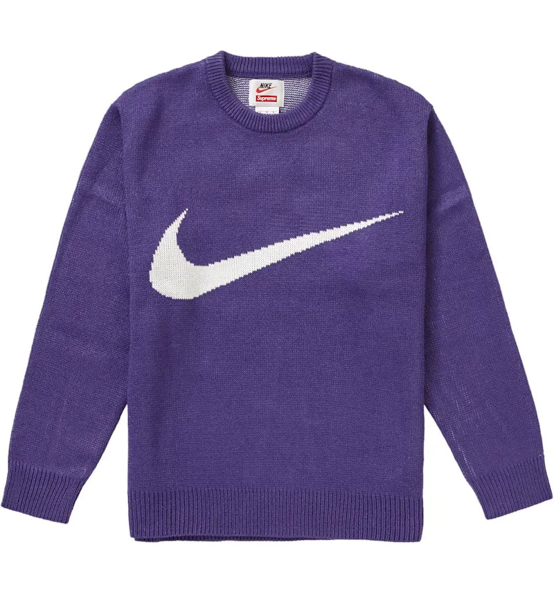 Supreme Nike Swoosh Sweater Purple - vue 360