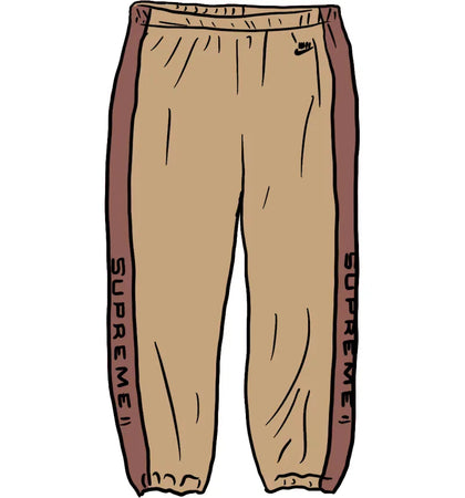 Supreme Nike Velour Track Pant Tan - authentic Supreme product