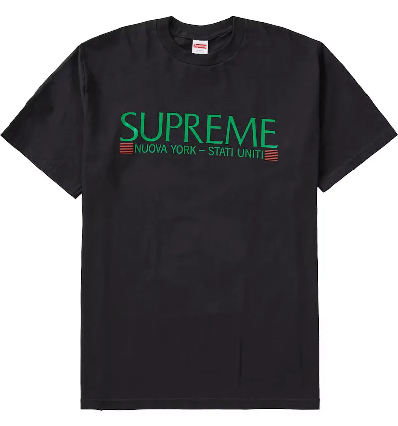 Supreme Nuova York Tee Black - vue 360