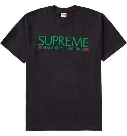 Supreme Nuova York Tee Black - authentic Supreme product