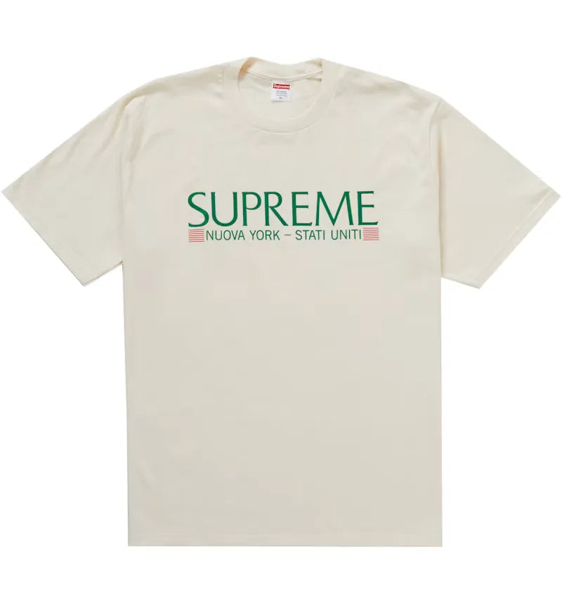 Supreme Nuova York Tee Natural - vue 360