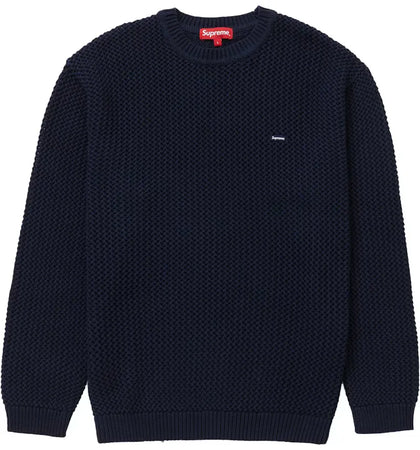 Supreme Open Knit Small Box Sweater Navy - authentic Supreme apparel