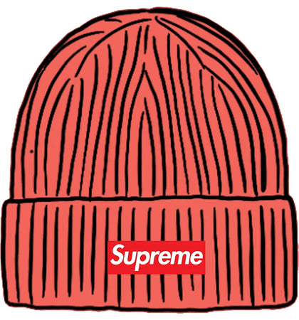 Supreme Overdyed Beanie Coral - authentic Supreme product