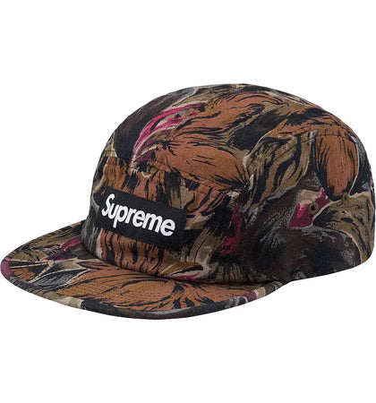 Supreme Painted Floral Camp Cap Olive - authentic Supreme product