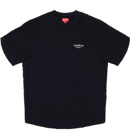Supreme Patchwork Pique Tee Black - authentic Supreme product