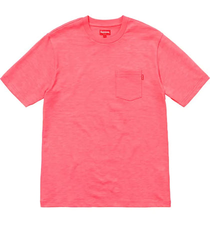 Supreme Pocket Tee (SS18) Hot Pink - authentic Supreme product