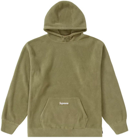Supreme Polartec Hooded Sweatshirt (FW21) Light Olive - authentic Supreme apparel
